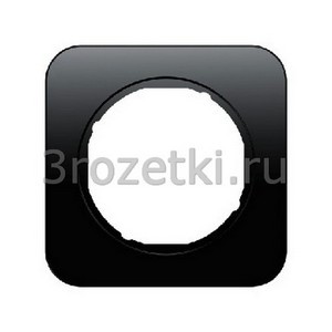 3rozetki.ru - Berker - R.1. - [10112145] Рамка 1 постовая пластик (чёрный глянец).