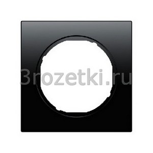 3rozetki.ru - Berker - R.3. - [10112245] Рамка 1 постовая пластик (чёрный глянец).