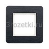 [10116030] Рамка 1 постовая сланец натуральный (антрацитовый бархат) <Berker-Q.7.>