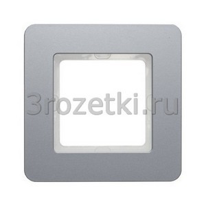 3rozetki.ru - Berker - Q.7. - [10116074] Рамкa 1 постовая металл (алюминиевый бархат).