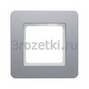 [10116074] Рамкa 1 постовая металл (алюминиевый бархат) <Berker-Q.7.>