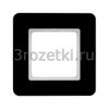 [10116076] Рамка 1 постовая стекло, вставка чёрная (чёрный глянец) <Berker-Q.7.>