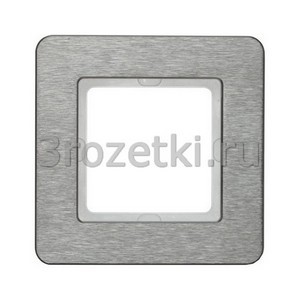 3rozetki.ru - Berker - Q.7. - [10116083] Рамкa 1 постовая металл (нержавеющая сталь).