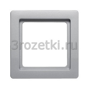 3rozetki.ru - Berker - Q.1. - [10116084] Рамка 1 постовая пластик (алюминиевый бархат).