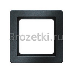3rozetki.ru - Berker - Q.1. - [10116086] Рамка 1 постовая пластик (антрацитовый бархат).