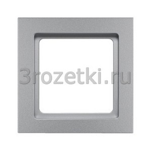3rozetki.ru - Berker - Q.3. - [10116094] Рамка 1 постовая пластик (алюминиевый бархат).