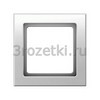 [10116099] Рамка 1 постовая пластик (белый бархат) <Berker-Q.3.>