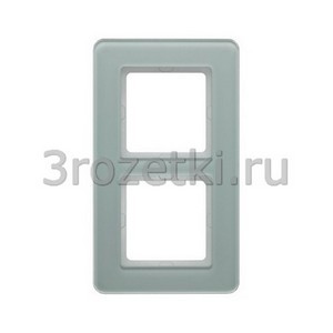 3rozetki.ru - Berker - Q.7. - [10126079] Рамка 2 постовая стекло, вертикальная/горизонтальная (белый глянец).