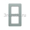 [10126079] Рамка 2 постовая стекло, вертикальная/горизонтальная (белый глянец) <Berker-Q.7.>