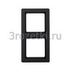 [10126086] Рамка 2 постовая пластик, вертикальная/горизонтальная (антрацитовый бархат) <Berker-Q.1.>