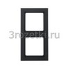 [10126096] Рамка 2 постовая пластик, вертикальная/горизонтальная (антрацитовый бархат) <Berker-Q.3.>