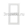 [10126099] Рамка 2 постовая пластик, вертикальная/горизонтальная (белый бархат) <Berker-Q.3.>