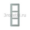 [10136079] Рамка 3 постовая стекло, вертикальная/горизонтальная (белый глянец) <Berker-Q.7.>