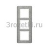 [10136083] Рамкa 3 постовая металл, вертикальная (нержавеющая сталь) <Berker-Q.7.>