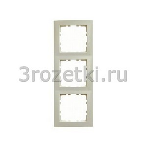 3rozetki.ru - Berker - S.1. - [10138982] Рамка 3 постовая вертикальная/горизонтальная (слоновая кость).