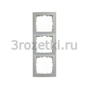 3rozetki.ru - Berker - S.1. - [10138989] Рамка 3 постовая пластик, вертикальная/горизонтальная (белый глянец).