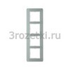 [10146079] Рамка 4 постовая стекло, вертикальная/горизонтальная (белый глянец) <Berker-Q.7.>