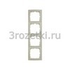 [10148982] Рамка 4 постовая вертикальная/горизонтальная (слоновая кость) <Berker-S.1.>