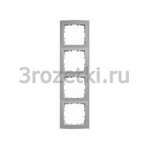 3rozetki.ru - Berker - S.1. - [10148989] Рамка 4 постовая пластик, вертикальная/горизонтальная (белый глянец).