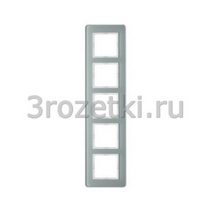 3rozetki.ru - Berker - Q.7. - [10156079] Рамка 4 постовая стекло, вертикальная/горизонтальная (белый глянец).