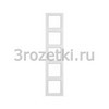 [10156099] Рамка 5 постовая пластик, вертикальная/горизонтальная (белый бархат) <Berker-Q.3.>