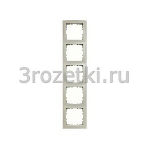 3rozetki.ru - Berker - S.1. - [10158982] Рамка 5 постовая вертикальная/горизонтальная (слоновая кость).