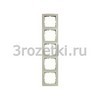 [10158982] Рамка 5 постовая вертикальная/горизонтальная (слоновая кость) <Berker-S.1.>