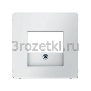 3rozetki.ru - Berker - Q - [10336089] Лицевая панель информационной розетки TAE (белый бархат).