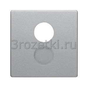 3rozetki.ru - Berker - Q - [11966084] Лицевая панель акустической розетки Hi-End ''для колонок'' (алюминиевый бархат).