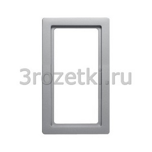 3rozetki.ru - Berker - Q.1. - [13096084] Рамка 1 постовая пластик (алюминиевый бархат).