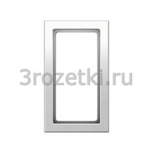 3rozetki.ru - Berker - Q.3. - [13096099] Рамка 1 постовая пластик, с большим вырезом  (белый бархат).