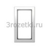 [13096099] Рамка 1 постовая пластик, с большим вырезом  (белый бархат) <Berker-Q.3.>