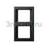 [13237006] Рамка 2 постовая пластик, вертикальная (антрацит) <Berker-K.1.>