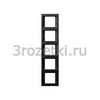 [13537006] Рамка 5 постовая пластик, вертикальная (антрацит) <Berker-K.1.>