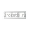 [13737009] Рамка 3 постовая пластик, горизонтальная (белый глянец) <Berker-K.1.>