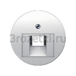 3rozetki.ru - Berker - R - [14072089] Лицевая панель одинарной информационной розетки UAE 1xRJ11/12/45 (белый глянец).
