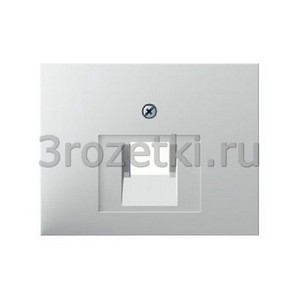 3rozetki.ru - Berker - K.1. - [14077009] Лицевая панель одинарной информационной розетки UAE 1xRJ11/12/45 (белый глянец).