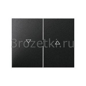 3rozetki.ru - Berker - K.1. - [14357106] Клавиша 2я для жалюзийного выключателя с символом ''стрелки'' (антрацит).