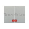 [14377004] Клавиша 2я с линзой подсветки (нержавеющая сталь) <Berker-K.5.>