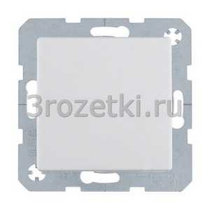 3rozetki.ru - Berker - Q - [] Выключатель 1-клавишный перекрестный (белый бархат).