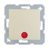 [] Выключатель 1-клавишный проходной с подсветкой (слоновая кость) <Berker-S.1.>