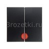 [16271606] Клавиша 2я с линзой подсветки (антрацитовый матовый ) <Berker-S.1.>