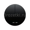 [16272045] Клавиша 2я с линзой подсветки (чёрный глянец) <Berker-R>