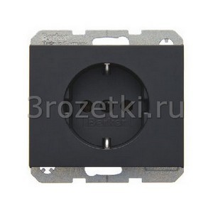 3rozetki.ru - Berker - K.1. - [47157006] Розетка SCHUKO с з/к (антрацит).