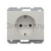 [47157009] Розетка SCHUKO с з/к (белый глянец) <Berker-K.1.>