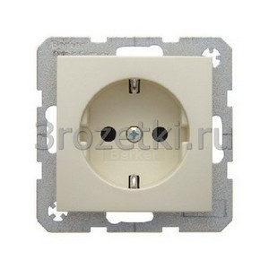 3rozetki.ru - Berker - S.1. - [47238982] Розетка SCHUKO с з/к, со шторками ''защита от детей'' (слоновая кость).