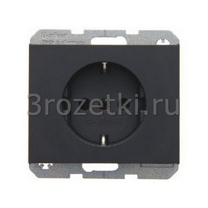 3rozetki.ru - Berker - K.1. - [47357006] Розетка SCHUKO с з/к, со шторками ''защита от детей'' (антрацит).