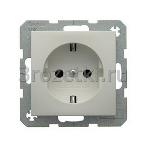 3rozetki.ru - Berker - S.1. - [47431909] Розетка SCHUKO с з/к (белый матовый).