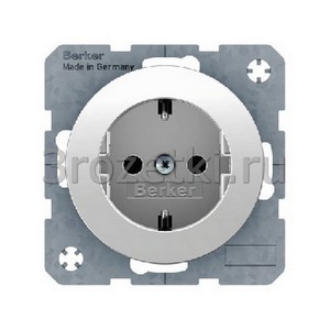 3rozetki.ru - Berker - R - [47432089] Розетка SCHUKO с з/к (белый глянец).