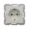 [47436089] Розетка SCHUKO с з/к (белый бархат) <Berker-Q>